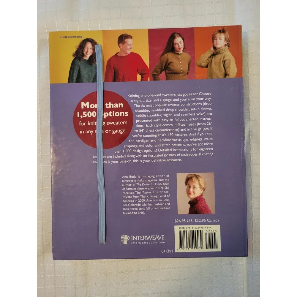 The Knitter's Handy Book of Sweater Patterns Ann Budd Interweave Press Hardcover